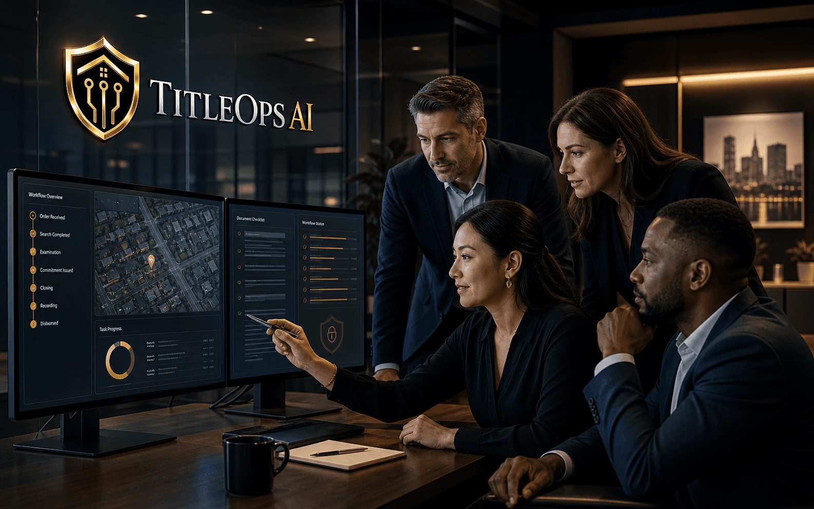 Title professionals managing files and workflows through the TitleOps AI Client Workspace
